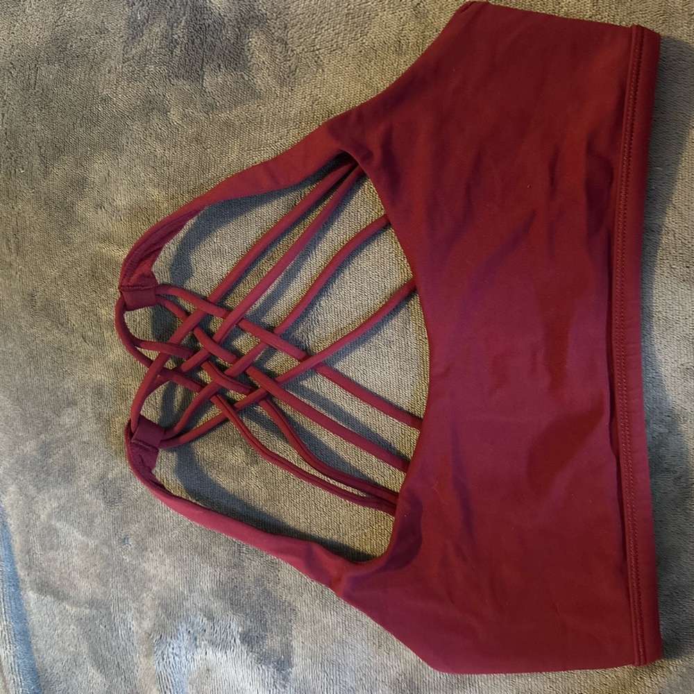 Maroon Lululemon Sports Bra